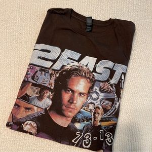 Fast and furious Paul Walker graphic tee unisex